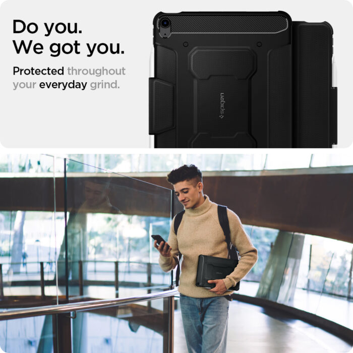 5 Spigen iPad Air 10.9 (2020) Rugged Armor Pro - Black 5 Spigen iPad Air 10.9 (2020) Rugged Armor Pro - Black