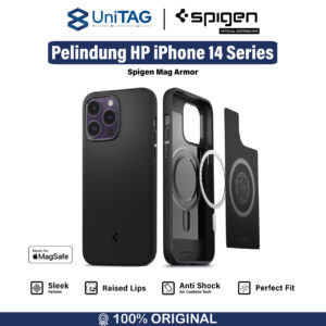 Case iPhone 14 Pro Max Plus Spigen Mag Armor MagSafe Matte Slim Casing