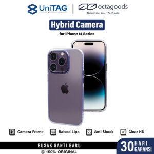 Case iPhone 14 Pro Max Plus OctaGoods Hybrid Camera Frame Clear Casing