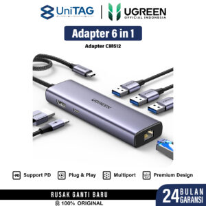 Adapter Converter HUB 6 in 1 UGREEN USB Type C PD 4K Macbook Laptop