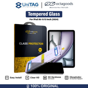 Tempered Glass iPad Air 11" inch/13" inch M2 2024 Octagoods Tray Anti Gores Anti Scratch Clear