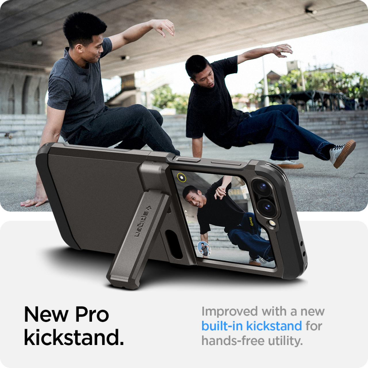 Case Samsung Galaxy Z Flip 6 Spigen Tough Armor Pro Matte Cover Casing - Gambar 2