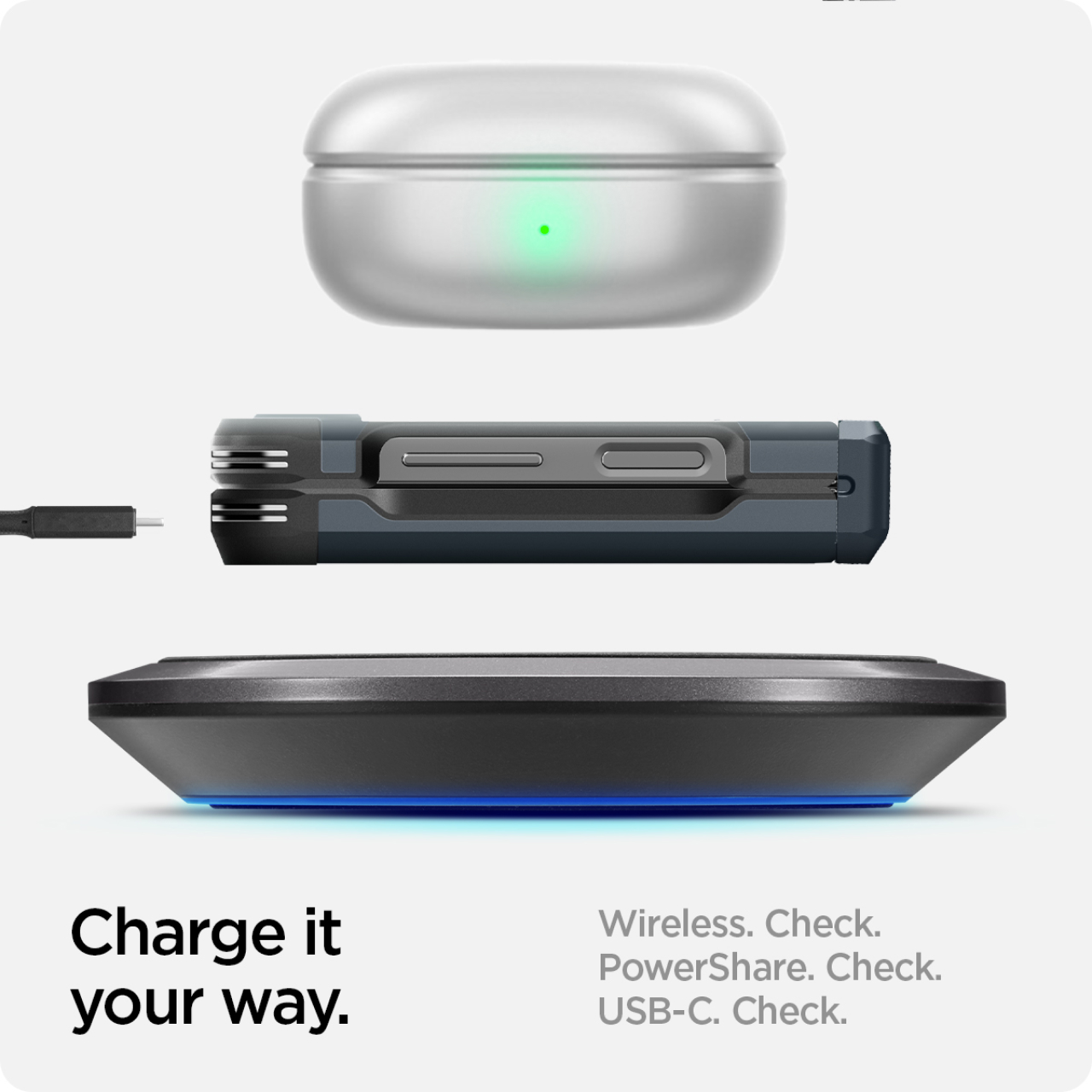 Case Samsung Galaxy Z Flip 6 Spigen Tough Armor Pro Matte Cover Casing - Gambar 7