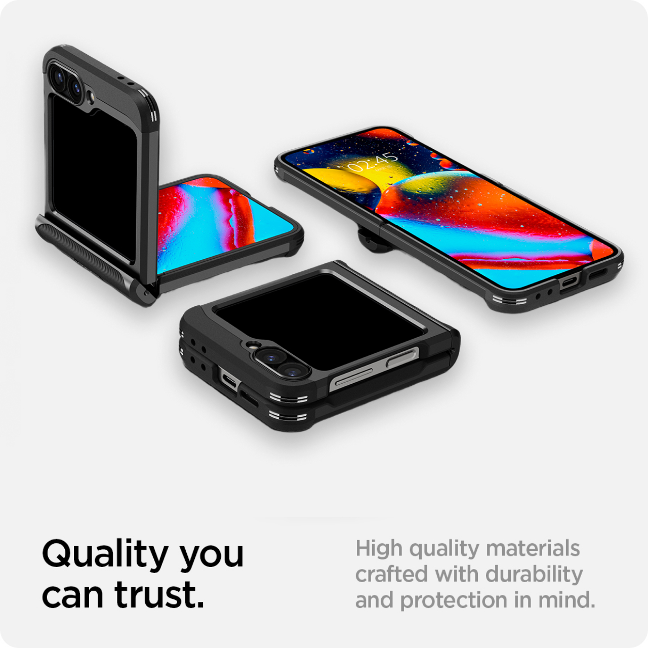 Case Samsung Galaxy Z Flip 6 Spigen Slim Armor Pro Anti Shock Casing - Gambar 4