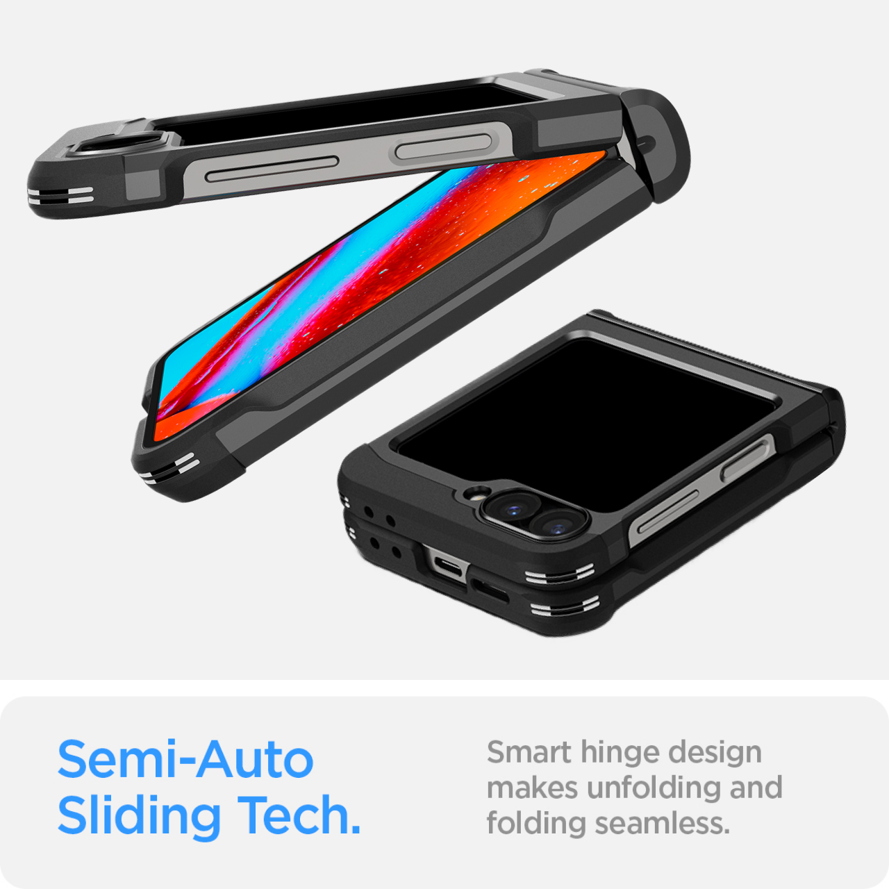 Case Samsung Galaxy Z Flip 6 Spigen Slim Armor Pro Anti Shock Casing - Gambar 5