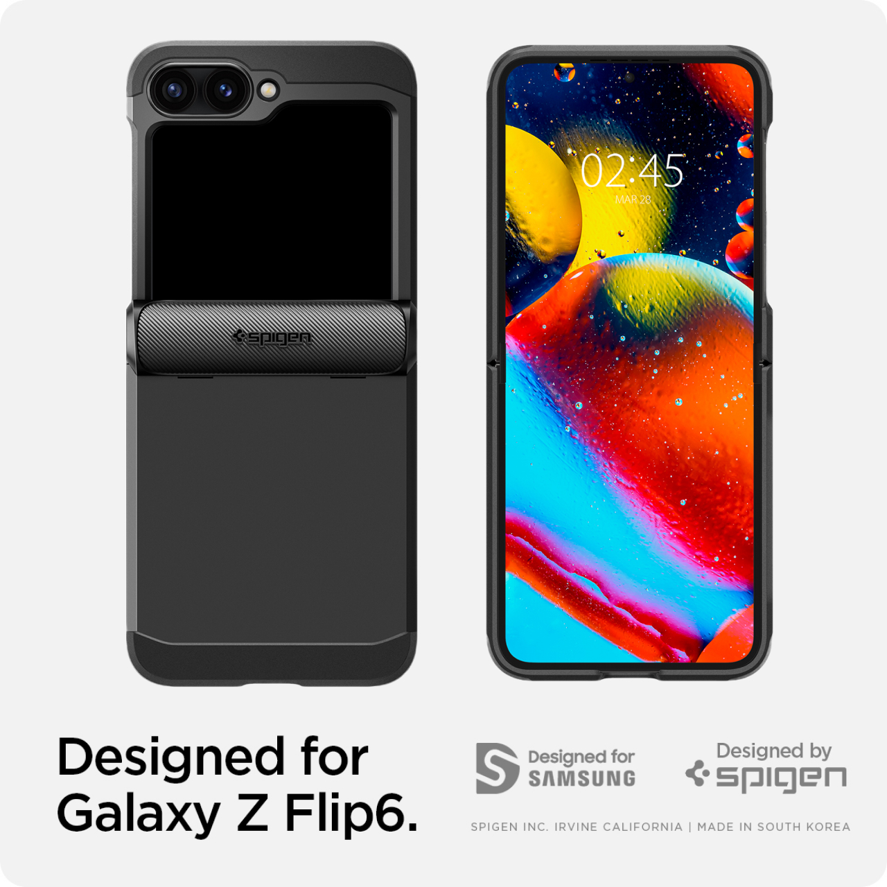 Case Samsung Galaxy Z Flip 6 Spigen Slim Armor Pro Anti Shock Casing - Gambar 6