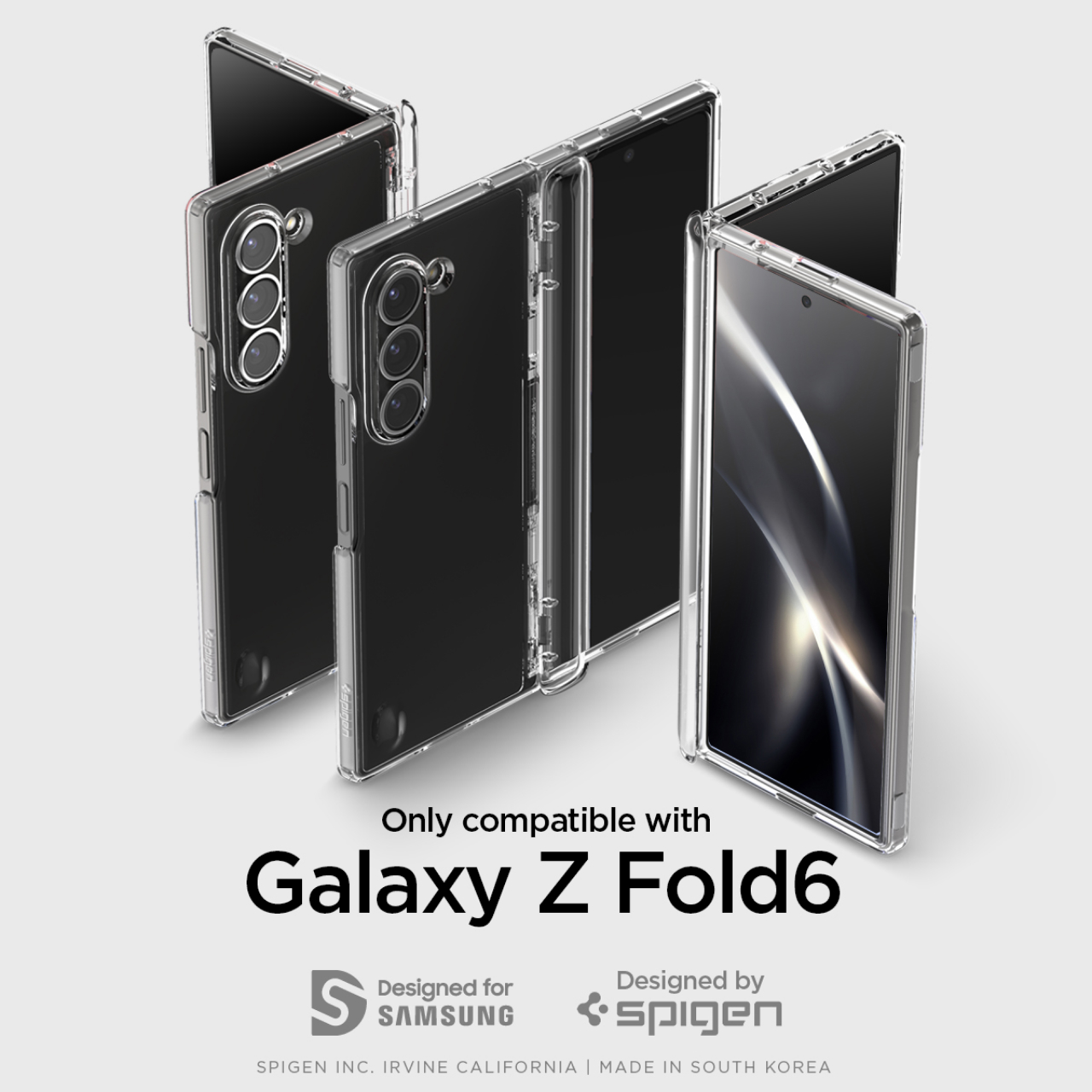 Case Pelindung HP for Samsung Galaxy Z Fold 6 Spigen Ultra Hybrid Pro Clear Cover Case for - Gambar 3