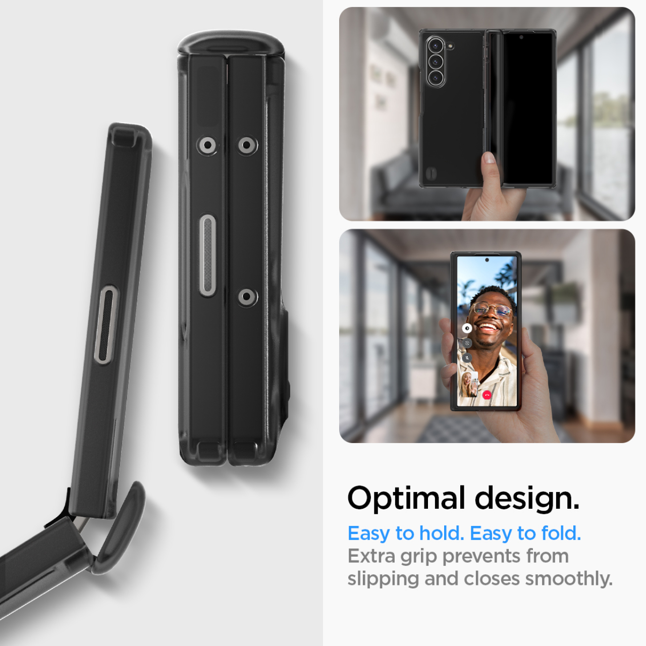 Case Pelindung HP for Samsung Galaxy Z Fold 6 Spigen Ultra Hybrid Pro Clear Cover Case for - Gambar 5