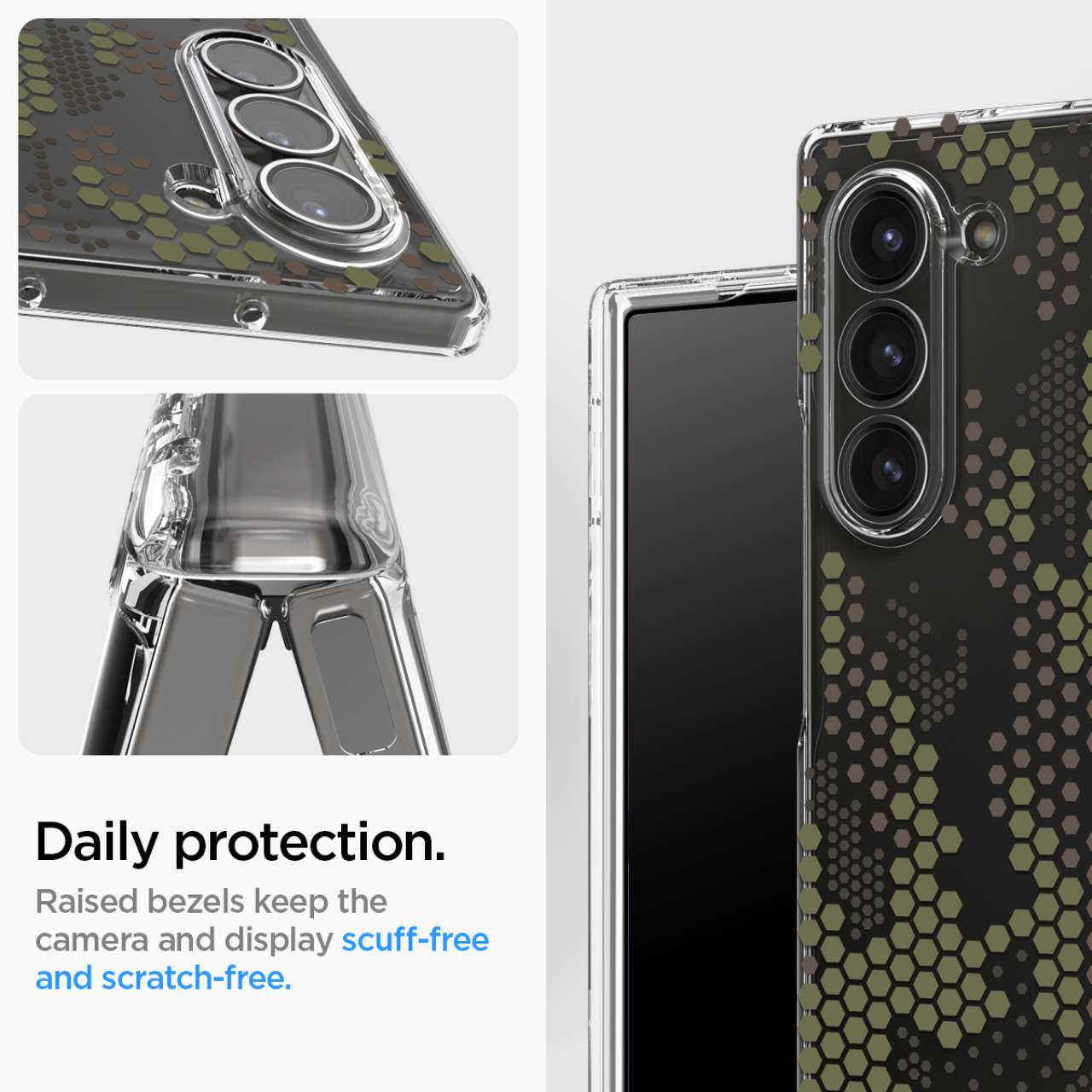 Case Pelindung HP for Samsung Galaxy Z Fold 6 Spigen Ultra Hybrid Pro Clear Cover Case for - Gambar 7