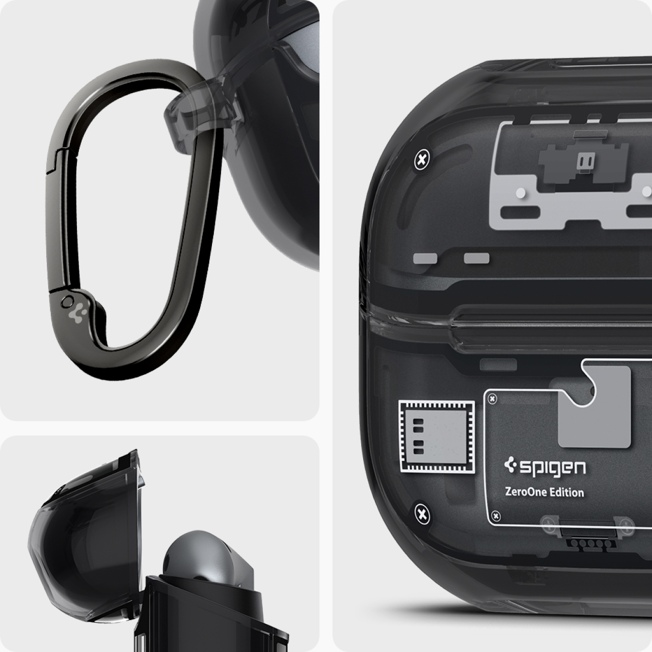 Case Samsung Galaxy Buds 3/3 Pro Spigen Ultra Hybrid Zero One Slim Hardcase Clear Cover Casing - Gambar 2