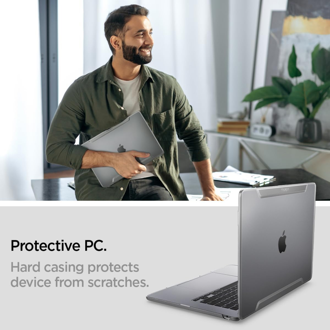 Case MacBook Air 15" 2024/2023 M3/M2 Spigen Thin Fit Slim Hard Casing - Gambar 4