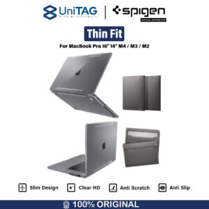 Case for Macbook Pro 16/14 M4/M3/M2 2024/2023/2022/2021 Spigen Thin Fit Slim Hard Cover