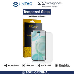 Tempered Glass iPhone 16 Series Pro Max Plus Octagoods Clear Privacy Full Cover Anti Gores Screen