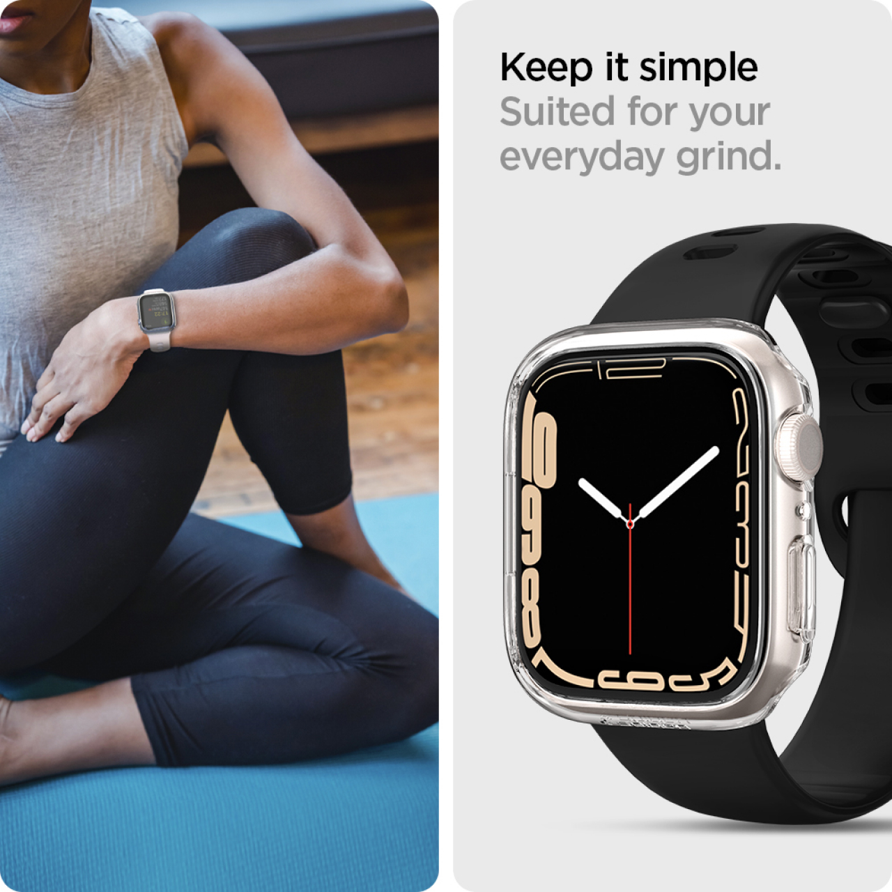 Case Apple Watch Series 10 46mm/42mm Spigen Thin Fit Slim Design Hardcase Raised Edge Casing iwatch - Gambar 6