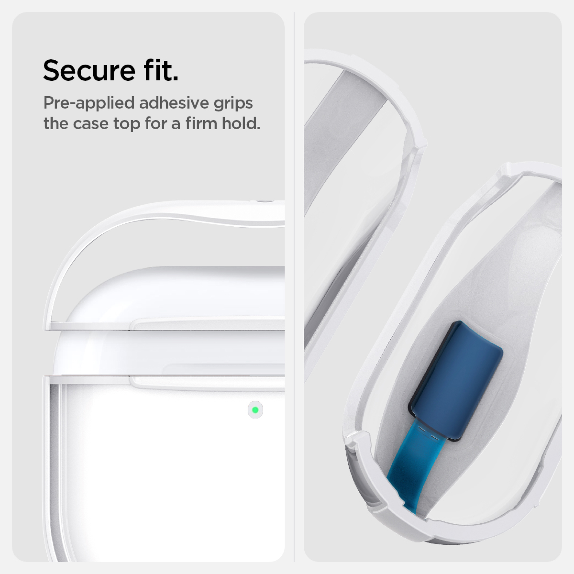 Case AirPods Gen 4 Spigen Ultra Hybrid Anti Scratch Gores Hardcase Slim Clear Transparan Casing - Gambar 2