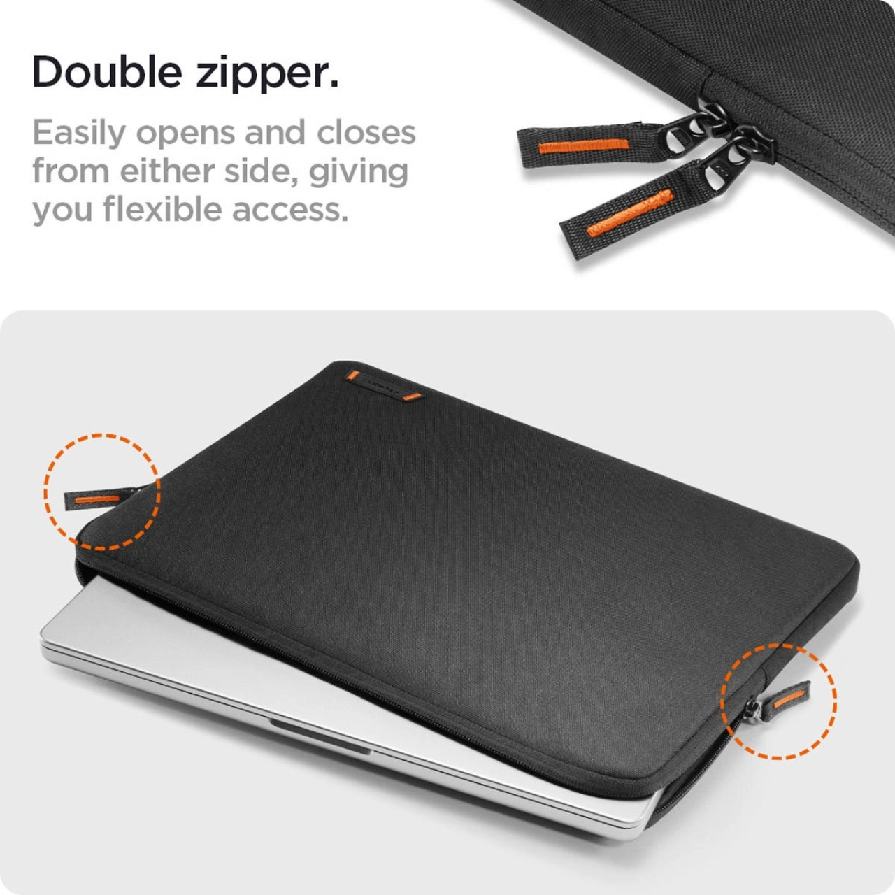 Tas Laptop 14 inch Spigen Basic Sleeve for Macbook Pro Air inch Case Waterproof Cover Notebook - Gambar 2