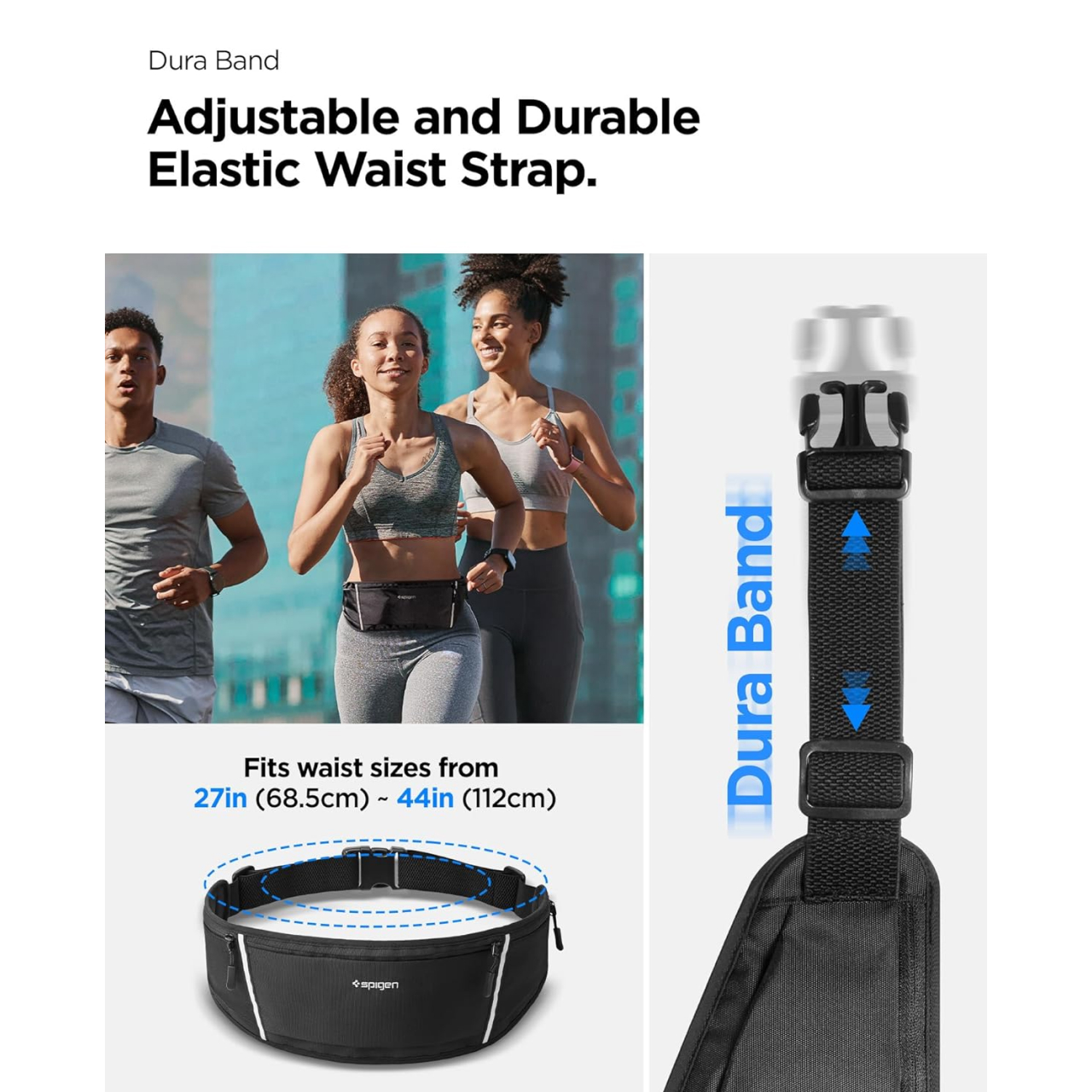 Running Belt Tas Ikat Pinggang Lari WaterProof Spigen DynamicShield Waistbag Sport Elastic Olahraga - Gambar 4