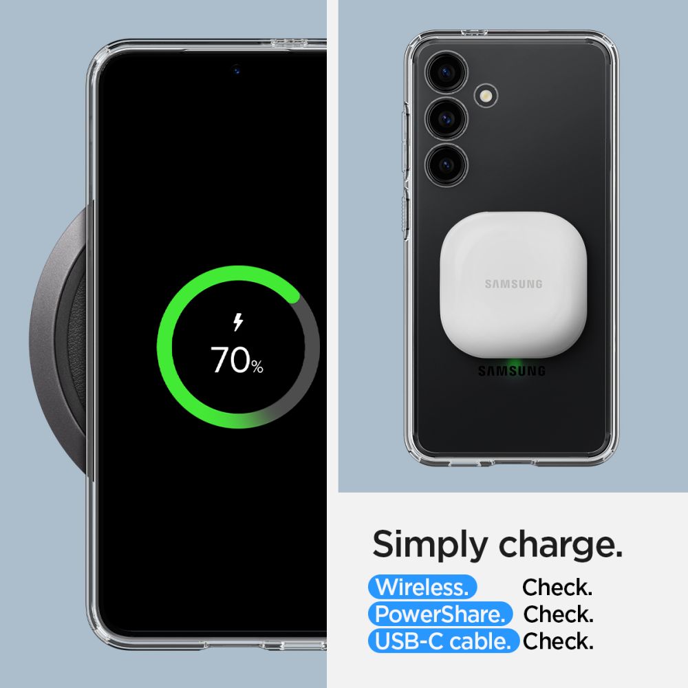 Case Samsung Galaxy S24 FE Spigen Ultra Hybrid Clear Matte Slim Anti Scratch Crack Shock Slip Casing - Gambar 4