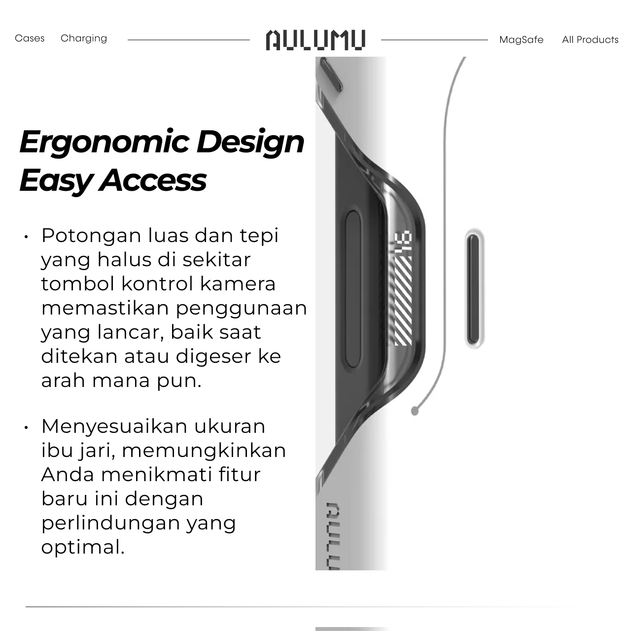 Case iPhone 16 Pro Max Plus Aulumu Shockproof MagSafe Cooling Matte Anti Shock Scratch Casing - Gambar 5