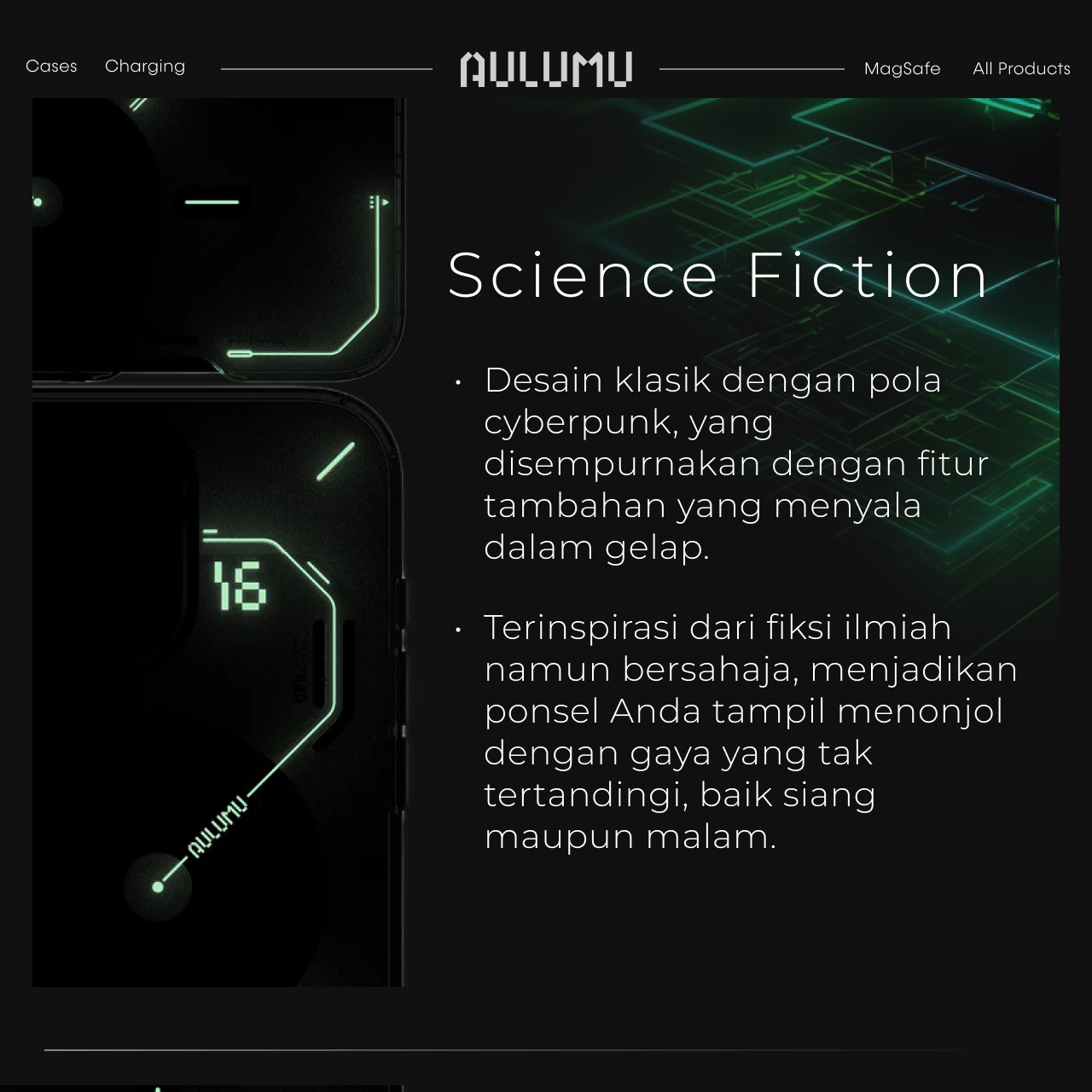 Case iPhone 16 Pro Max Plus Aulumu Frosted MagSafe Cooling Matte Anti Shock Crack Hybrid Casing - Gambar 5