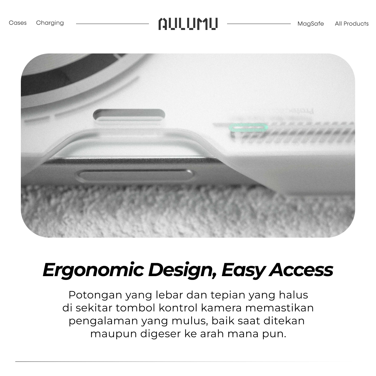 Case iPhone 16 Pro Max Plus Aulumu Frosted MagSafe Cooling Matte Anti Shock Crack Hybrid Casing - Gambar 4