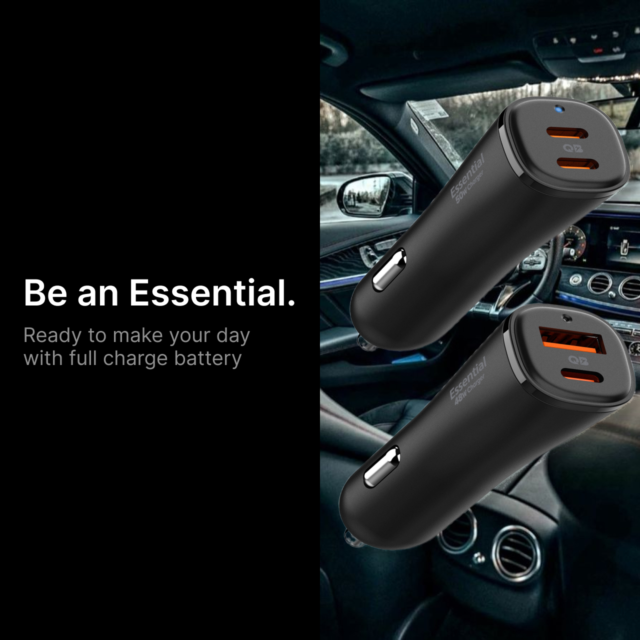 Car Charger Mobil 30W 20W 18W fast Charging Spigen ArcStation Essential 48W 50W PD Dual USB Type C - Gambar 4