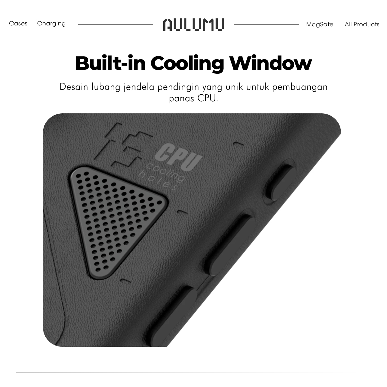 Case iPhone 14 Pro Max Plus Aulumu Vegan Leather MagSafe Anti Shock Crack Hybrid Cover Casing Kulit - Gambar 2