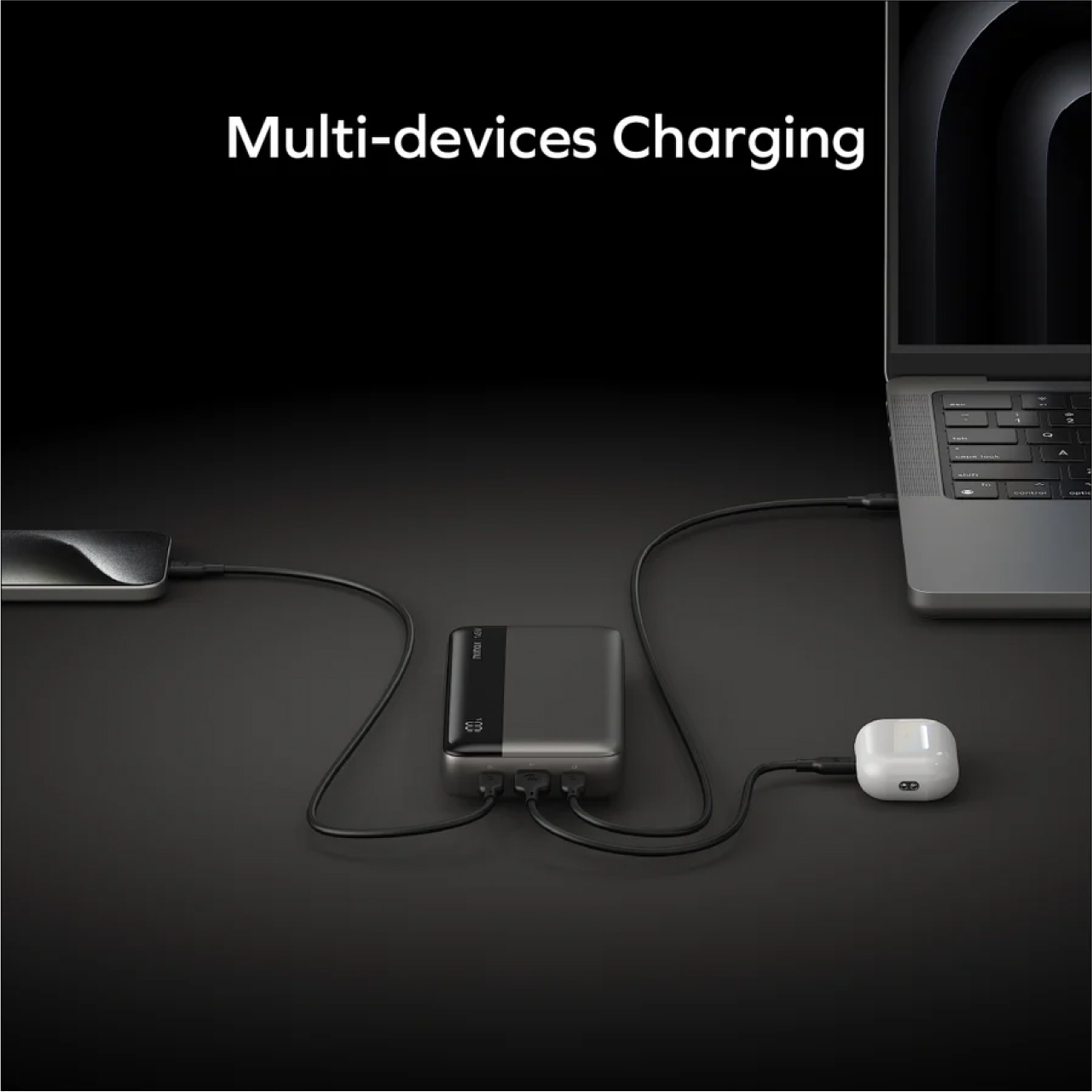 Powerbank Macbook iPhone Samsung iPad 25000mAh Momax 1-Power Ultra PD 145W Quick Fast Charging - Gambar 5