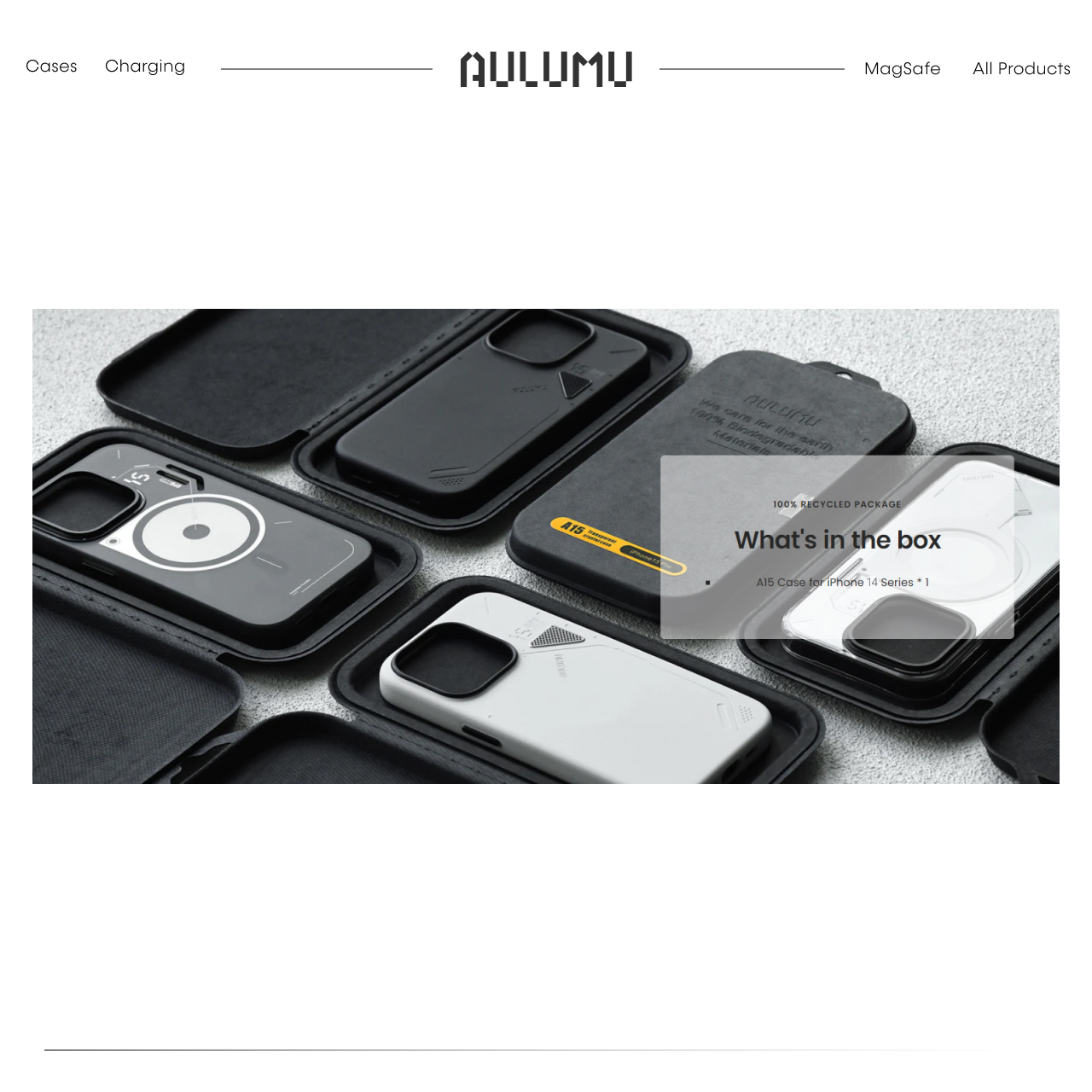 Case iPhone 14 Pro Max Plus Aulumu Vegan Leather MagSafe Anti Shock Crack Hybrid Cover Casing Kulit - Gambar 3