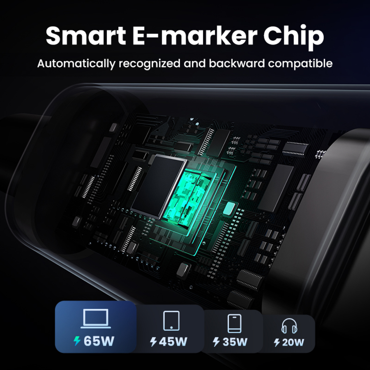 UGREEN Uno Kabel Data Fast Charging 100W for iPhone Samsung Macbook Charger USB Type C Cable - Gambar 3