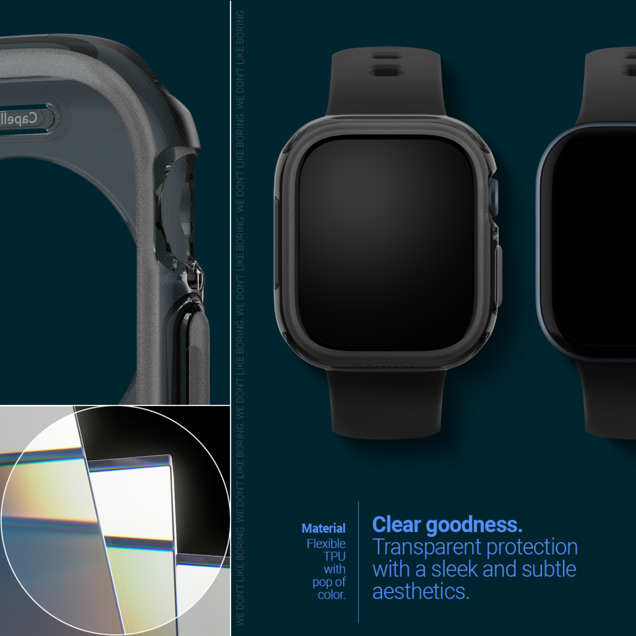 Case Apple Watch 10 46mm/42mm Caseology by Spigen Capella sSoftcase Anti Crack Gores Cover Casing - Gambar 7