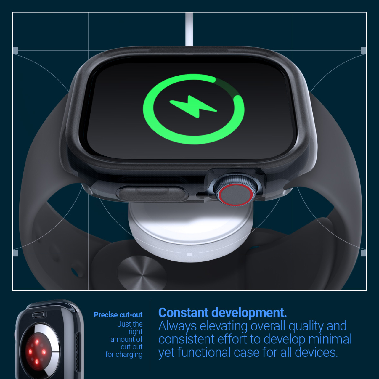 Case Apple Watch 10 46mm/42mm Caseology by Spigen Capella sSoftcase Anti Crack Gores Cover Casing - Gambar 5