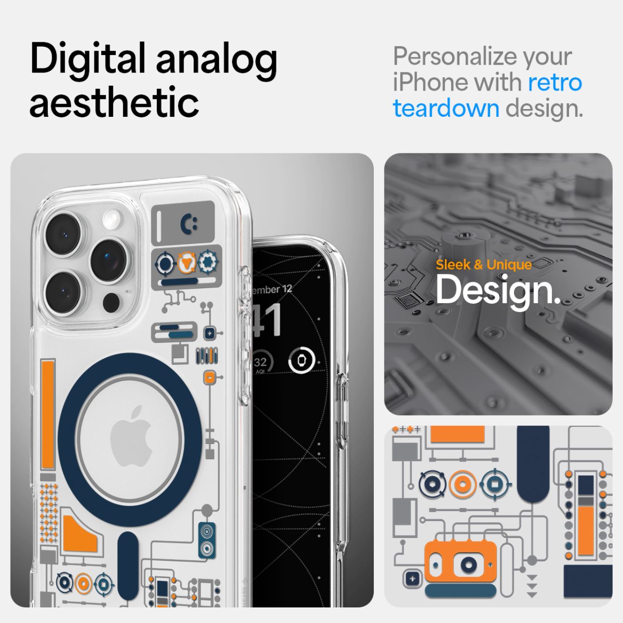 Case for iPhone 16 Series Pro Max Plus Spigen Ultra Hybrid Analogue MagSafe Anti Crack Shock Casing - Gambar 3