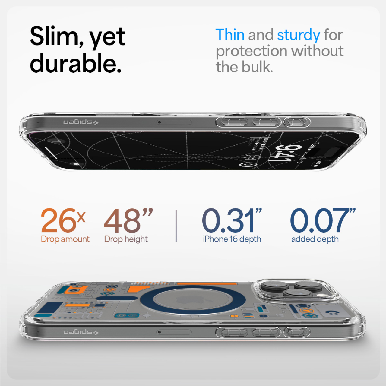 Case for iPhone 16 Series Pro Max Plus Spigen Ultra Hybrid Analogue MagSafe Anti Crack Shock Casing - Gambar 2