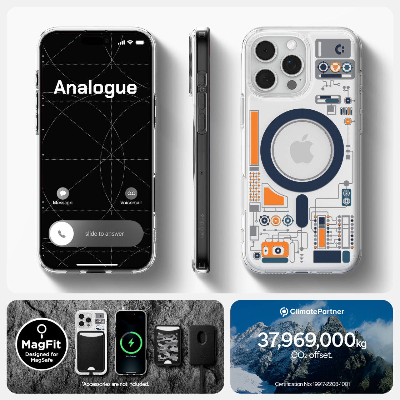 Case for iPhone 16 Series Pro Max Plus Spigen Ultra Hybrid Analogue MagSafe Anti Crack Shock Casing - Gambar 4