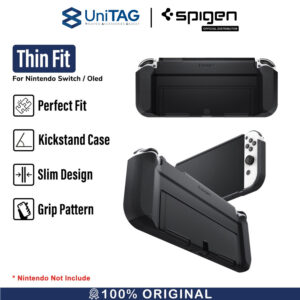 Case Nintendo Switch Oled Spigen Thin Fit Slim Hardcase Grip Casing