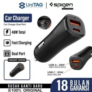 Car Charger Mobil 30W 20W 18W fast Charging Spigen ArcStation Essential 48W 50W PD Dual USB Type C