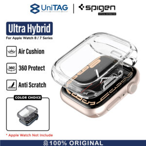 Case Apple Watch 9/8/7 45mm/41mm Spigen Ultra Hybrid Clear Casing