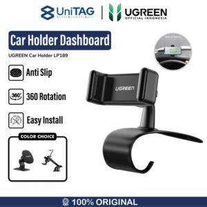 Car Holder Dashboard Clip / 360 UGREEN Stand / Dudukan Handphone