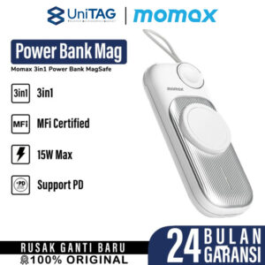 Powerbank Magsafe 10000mAh Momax Airbox Go Power 15W Magnetic Charging