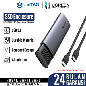SSD Enclosure M2 NVME M-Key UGREEN Portable Storage USB Type C 3.1