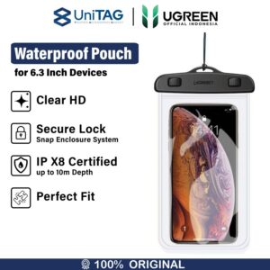 Waterproof Phone Case UGREEN Universal Pouch Waterproof Clear Anti Air