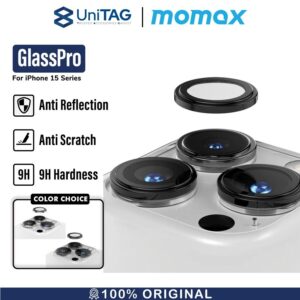 Camera Lens Protector iPhone 15 Pro Max Plus Momax GlassPro+ Cover 9H