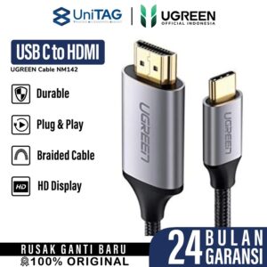 Cable USB C to HDMI 4K / 2K UHD UGREEN Braided Nylon HDMI HDTV Kabel