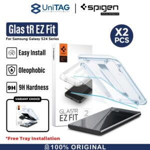 Tempered Glass Samsung Galaxy S24 Ultra Plus Spigen Glas tR EZ Fit 9H