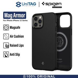 Case iPhone 12 Pro Max Mini Spigen Mag Armor MagSafe Matte Casing