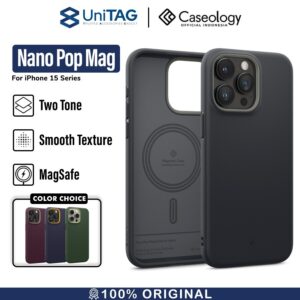 Case iPhone 15 Pro Max Plus Caseology Nano Pop MagSafe Matte Casing