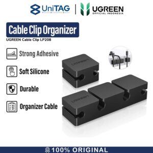 Cable Management Organizer UGREEN Clip Penjepit Silicone Holder Kabel