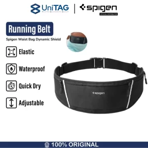 Running Belt Tas Ikat Pinggang Lari WaterProof Spigen DynamicShield Waistbag Sport Elastic Olahraga