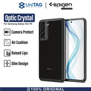 Case Samsung Galaxy S21 FE Spigen Optik Crystal Anti Crack Soft Casing
